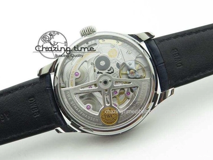 MIROTIME 0711 EasyCare Portuguese Real PR IW500705 ZF 1:1 Best Edition On Blue Leather Strap A52010 V 7310